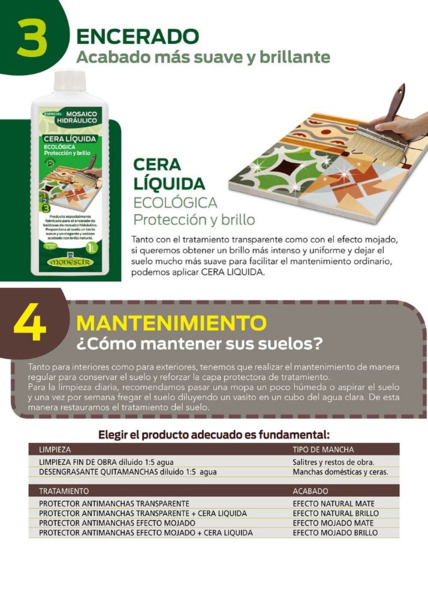 Cera Líquida Ecológica Mate, especial mosaico hidráulico (Monestir) (3)