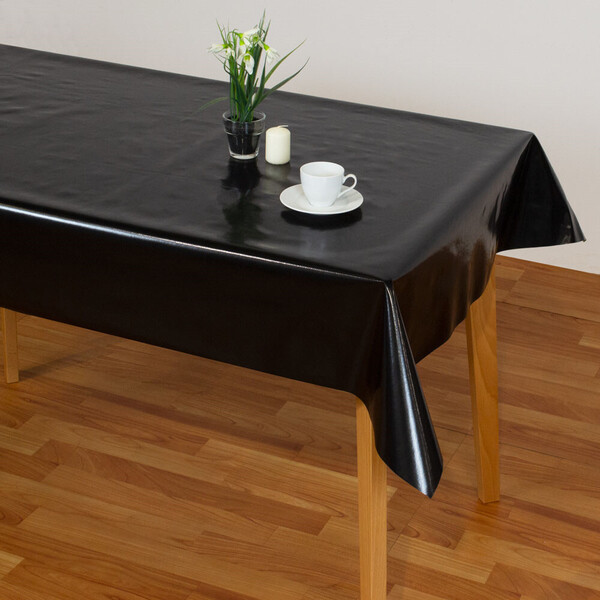 Mantel Hule Negro Liso