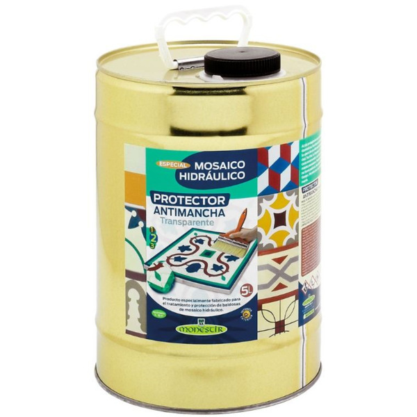 Protector Antimancha Transparente, especial Mosaico hidráulico 5L (5 LITROS - )